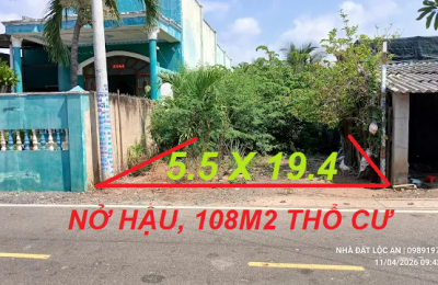 5.5 x 20 BÁN NHANH LÔ ĐẤT THỔ CƯ LỘC AN – CHỈ 1 TỶ XXX